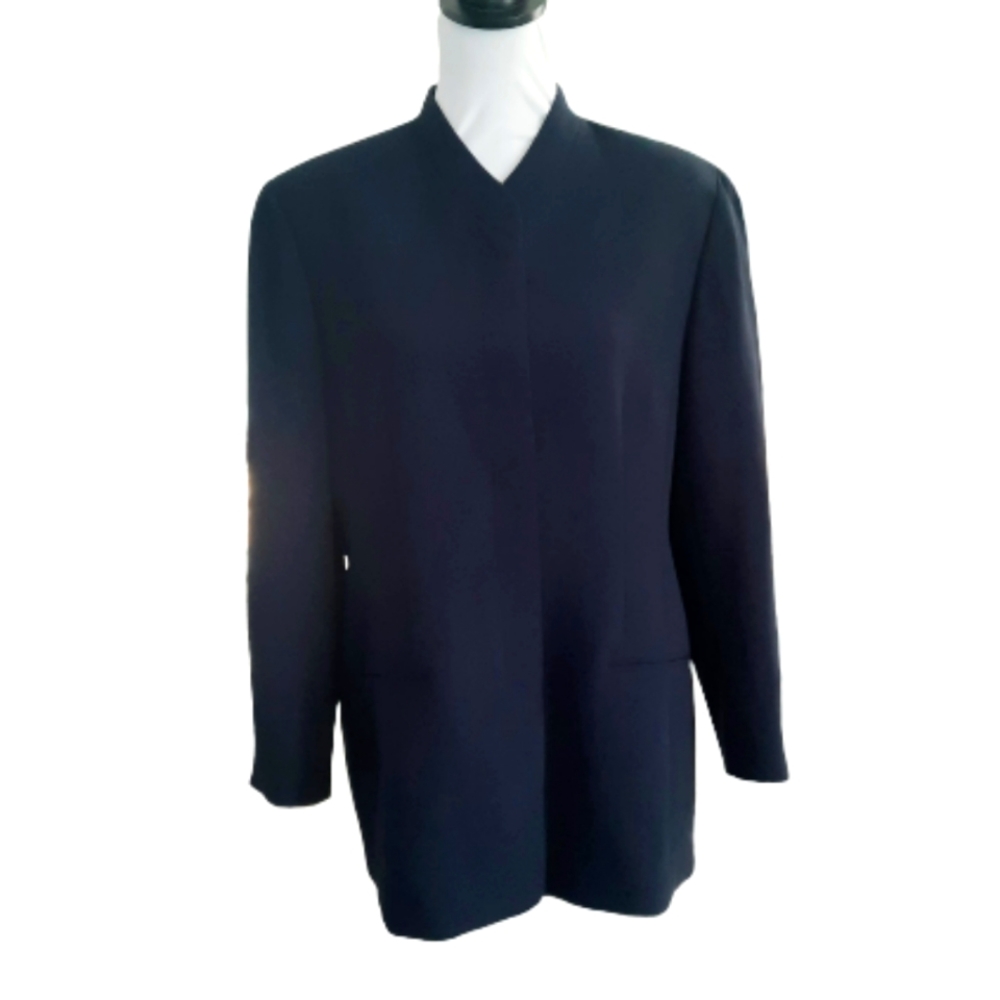Navy Blue long blazer Size 12